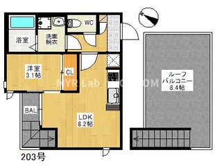 朝倉街道駅 徒歩12分 2階の物件間取画像